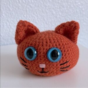 Handmade Orange Crochet Cat